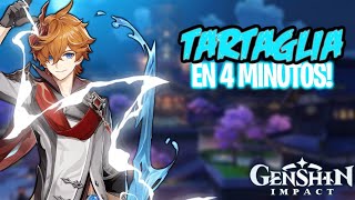 TARTAGLIA EN 4 MINUTOS ⚔️💦  Genshin Impact  Guía de Tartaglia [upl. by Nelad]