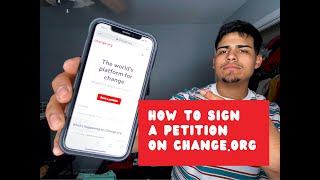 HOW TO SIGN A PETITION ON CHANGEORG [upl. by Llerdnek]