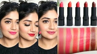 Avon Perfectly Matte Lipsticks  Swatches Review  corallista [upl. by Artim]