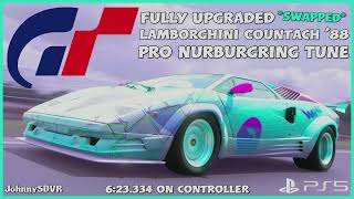 Gran Turismo 7  1000HP Lamborghini Countach 88 Pro Tune  Nurburgring  L539AventadorSV 623334 [upl. by Guildroy]