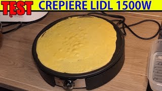 crepiere electrique lidl silvercrest scm 1500 test crepe maker crepemaker [upl. by Karlotte]