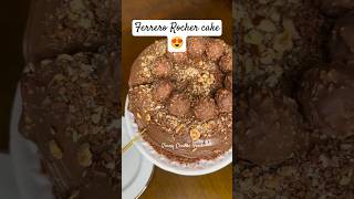 Ferrero rocher cake🍰cake ferrerorocher dessert viralyoutubeshort trendingshorts trendingfood [upl. by Barbey]