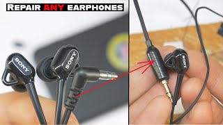 Repair ANY Earphone 35mm jack DIY [upl. by Jopa]