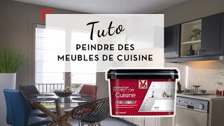 TUTO V33  Comment peindre mes meubles de cuisine avec la peinture Rénovation Perfection [upl. by Stacee]