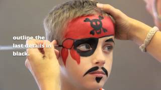 Pirate FACE PAINTING  MAQUILLAGE POUR ENFANTS [upl. by Ardnaid]