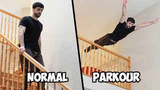 BEST OF Parkour vs Normal People In Real Life [upl. by Atterahs]