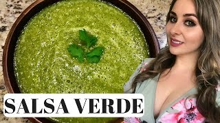 Mexican Salsa Verde How To  3 Step Recipe [upl. by Zampino704]