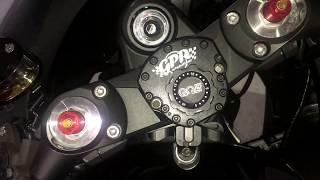 2012 ZX14R GPR steering damper [upl. by Malas]