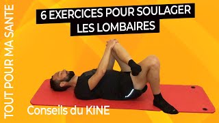 Soulager la douleur lombaire  6 exercices kiné à faire [upl. by Notlrak873]