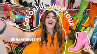 Rainbow SHOE collection  COLORFUL GOGOS👢✨ [upl. by Martsen]