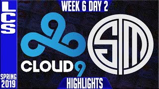 C9 vs TSM Highlights LCS Spring 2019 Week 6 Day 2  Cloud9 vs Team Solomid [upl. by Sew]