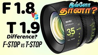 Fstop vs Tstop What is the difference Simple Explanation in Tamil Photography  MirrorME Studio [upl. by Atekram]