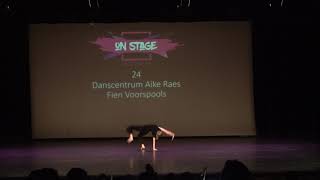 On Stage Dance Competition 101118  Fien Voorspools  Danscentrum Aike Raes [upl. by Ennayehc]