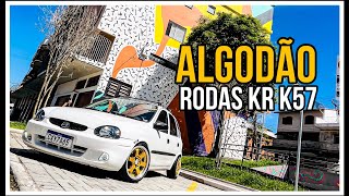 NOVAS RODAS DO ALGODÃO  Corsa hatch 4 portas com rodas krmai k57 [upl. by Leopoldeen791]