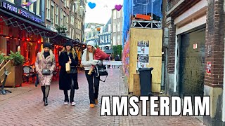 🇳🇱 AMSTERDAM LIFE IN THE CITY AFTER THE HOLIDAY SEASON  Sunday Walk 2024  4k video [upl. by Nowd]