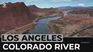 Colorado River crisis Drought causes low water levels [upl. by Hillari]