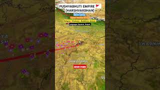 PUSHYABHUTI EMPIRE HARSHVARDHAN 🚩  kingharshvardhan history trending shorts viral hindu [upl. by Eirual530]