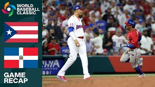 Puerto Rico vs Dominican Republic Game Highlights  2023 World Baseball Classic [upl. by Tamma860]