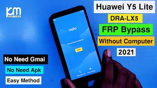 Huawei Y5 Lite DRALX5 FRP Bypass  Google Account Remove Huawei DRALX5  Huawei Y5 Lite FRP 2021 [upl. by Htevi]