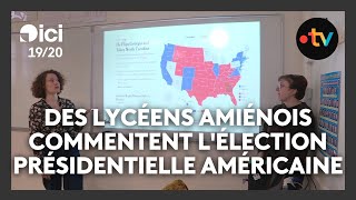 Présidentielle américaine 2024  des lycéens amiénois commentent lélection [upl. by Isteb]