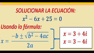 Introducción a los NÚMEROS COMPLEJOS  RAÍCES IMAGINARIAS de una ecuación de segundo grado [upl. by Temme]