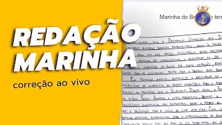 Redação Marinha do Brasil  correção ao vivo [upl. by Bennink]