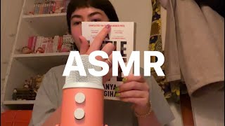 ASMR  book triggers and plastic crinkles [upl. by Yt287]