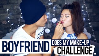 Boyfriend Does My MakeUp Challenge  PrettySmart EP 3 [upl. by Munro]