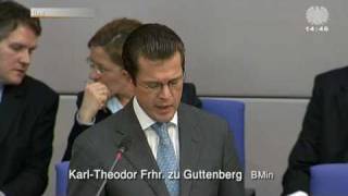 Guttenberg in der Fragestunde im Bundestag zur Plagiatsaffäre [upl. by Aridaj]