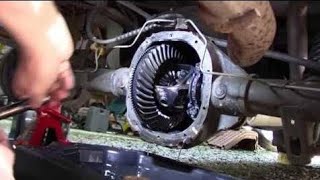 GMC Rear wheel bearing and seal leakage howto technicion daily talent [upl. by Ynnaf]