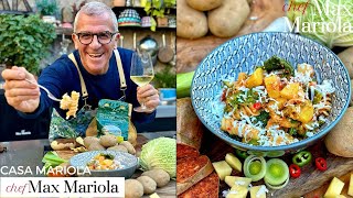 🌶️🌶️ PASTA con la NDUJA CACIO RICOTTA PATATE e VERZA In Bianco  Ricetta di Chef Max Mariola [upl. by Hanoj]