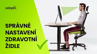 Adaptic – Správné nastavení zdravotní židle a jak na ní sedět [upl. by Rutter]