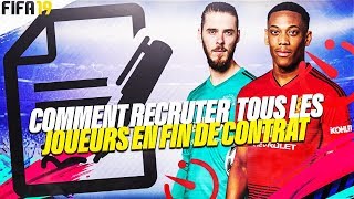 FIFA 19  COMMENT RECRUTER GRATUITEMENT TOUT LES JOUEURS EN FIN DE CONTRAT [upl. by Rubliw]