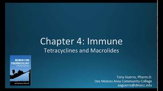 CC Tetracyclines vs Macrolides CH 4 IMMUNE NAPLEX  NCLEX PHARMACOLOGY REVIEW [upl. by Issy]