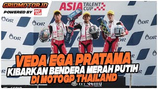 Veda Ega Pratama Kibarkan Bendera Merah Putih di MotoGP Thailand 2022 [upl. by Cathe]