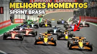 MELHORES MOMENTOS DA FORMULA 1  GP DO BRASIL  CORRIDA SPRINT [upl. by Aon904]