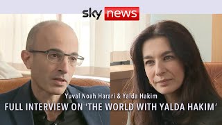 Yuval Noah Harari on Sky News The World With Yalda Hakim [upl. by Danie]