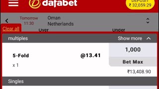 HOW TO BET IN DAFABET  RIGHT WAY TO PLACE BET  PARLAY BETS IN DAFABET  5 FOLD BET IN dafabet [upl. by Zeret779]