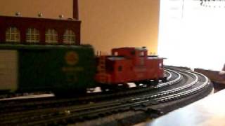 Seaboard Air line Railroad GP40s passing a pair of RFampP GP7 Torpedo Boats on my home layout [upl. by Aremahs]