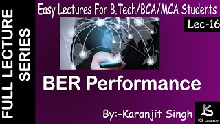 BER Performance  Btech  Wireless Communication  Lect 16  GGSIPU amp other Universities [upl. by Allehs]