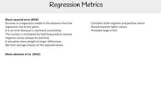 Evaluation Metrics for Regression Models  AWS AI Practitioner AIFC01 [upl. by Irved991]