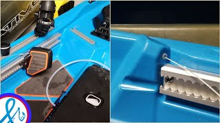 Bonafide Kayaks SS127 WIRING FOOT BRACE FOR RUDDER and MOTOR CONTROL [upl. by Bainbridge673]