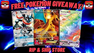 🔴Live  Free Giveaways Pokémon Cards amp Rip amp Ship Store [upl. by Dovev171]