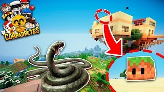 COMPADRETES SERPIENTE VS FLORÍN EN MINECRAFT 😱🐍 SERIE MODS LOS COMPAS [upl. by Gyimah316]