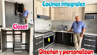 😍MUEBLES DE COCINAS INTEGRALES Y CLOSETS 😱 Diseñan y personalizan a tu gusto 💰 Increíbles precios [upl. by Alliuqa740]