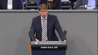 AKTUELL  REDE STEFFEN KOTRÉ  AFD  AM 3JULI IM DEUTSCHEN BUNDESTAG IN BERLIN [upl. by Sirromaj393]