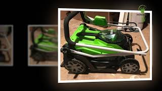 Greenworks 14Inch 40V Cordless Lawn Mower 40 AH Review [upl. by Enilamme385]