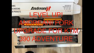 Andreani Fork Upgrade For KTM 390 Adventure [upl. by Anaujahs]