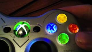 Modded Xbox 360 Controller quotABXY LED Modquot [upl. by Eiliak]