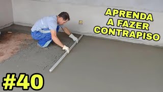 40Como fazer contrapiso com pedrisco concreto usinado [upl. by Anitsirhcairam]